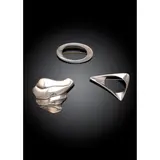 Georg Jensen, Three Brooches, silver