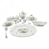 Herend, Rothschild Birds Porcelain Dinner Service.
