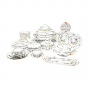 Porcelain Indian Basket Extensive Dinner Service by Herend, sold Dec 2023