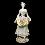 Meissen, Marcolini Female Gardener Porcelain Figure.