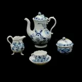 Porcelain Blue Onion Partial Tea Service. by Meissen, sold Oct 2019