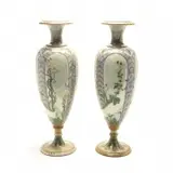 Art Nouveau Pate Nouvelle Pair of Porcelain Vases. by Sèvres, 1893, sold Sep 2019