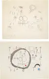 Giboulées (Hail Storm): two impressions by Joan Miró, 1960, Two soft-ground etchings in gray, one with aquatint in colors, on Rives BFK paper, with full margins, sold Apr 2017