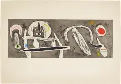Grand vent (Great Wind) by Joan Miró, 1960, Etching and aquatint in colors, on Rives BFK paper, with full margins, sold Apr 2017