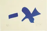 Georges Braque, L'oiseau bleu (Invitation exposition Louis Broder pour le livre de Braque) (The Blue Bird - invitiation exhibition Louis Broder for Braque book)