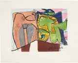 Le Corbusier, Unité: plate 3, 1963, Etching and aquatint in colors, on Rives BFK paper, with full margins