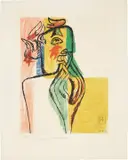 Le Corbusier, Unité: plate 14, 1963, Etching and aquatint in colors, on Rives BFK paper, with full margins