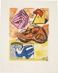 Unité: plate 16 by Le Corbusier, 1963, Etching and aquatint in colors, on Rives BFK paper, with full margins, sold Apr 2017