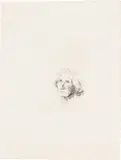 David Hockney, My Mother Today: as a Study for Félicité in "A Simple Heart" of Gustave Flaubert, 1974, Etching, on Arches paper, with full margins
