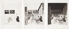 Richard Hamilton, Picasso's meninas: three impressions, 1973, Three etchings with roulette, aquatint, drypoint and burnishing, on Rives BFK paper, with full margins