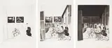 Richard Hamilton, Picasso's meninas: three impressions, 1973, Three etchings with roulette, aquatint, drypoint and burnishing, on Rives BFK paper, with full margins