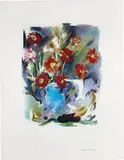 Richard Hamilton, Trichromatic flower-piece, 1973-74, Etching with engraving, scraper and aquatint in colors, on Rives BFK paper, with full margins
