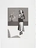 Richard Hamilton, Patricia Knight II, 1982, Aquatint with scraper and burnisher, on Rives BFK paper, with full margins
