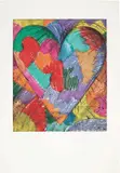 Jim Dine, The Heart Called Paris Spring, 1982, Etching with drypoint in colors, on Rives BFK paper, with full margins