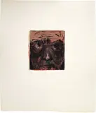 Jim Dine, Self-Portrait Hand Painted in Paris, 1979, Etching, drypoint and electric tools with hand-coloring, on Arches Aquarelle paper, with full margins