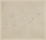 Pablo Picasso, Les Saltimbanques, from La suite des Saltimbanques, 1905, Drypoint, on Van Gelder paper, with wide margins