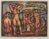 Georges Rouault, Automne, 1938, Aquatint in colors, on Montval laid paper, with full margins