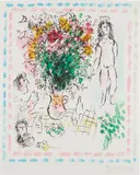 Le bouquet de la Reine by Marc Chagall, 1984, Lithograph in colors, on Arches paper, with full margins, sold Apr 2017