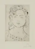 Henri Matisse, Fillette, blouse fleurie