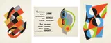 Sonja Delaunay, Rythmes-Couleurs, 1966, The complete set of 11 pochoirs in colors, on Richard de Bas paper, with full margins, in- and hors-texte, with text by Jacques Damase, all contained in the original blue linen-covered portfolio
