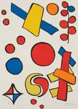 Alexander Calder, Untitled, circa 1970, Lithograph in colors, on Rives BFK paper, the full sheet