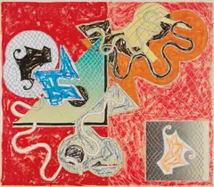 Shards IV by Frank Stella, 1982, Offset lithograph and screenprint in colors, on Arches Cover paper, the full sheet, sold Apr 2017