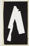 Black Sounds by Robert Motherwell, 1984, Lithograph and relief print with collage, on Arches Cover and Tyler Graphics Ltd. (TGL) handmade paper, the full sheet, sold Apr 2017