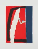 Robert Motherwell, Game of Chance, 1987, Aquatint, lithograph and collage in colors, on HMP handmade paper, with full margins