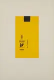 Robert Motherwell, Gauloises Bleues (Yellow with Black Square), 1971, Aquatint and line-cut in colors, on Richard de Bas handmade paper, with full margins