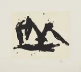 Stephen's Iron Crown Etched by Robert Motherwell, 1982, Etching and aquatint in cream and black, on German Etching paper, with full margins, sold Apr 2017