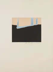 Untitled by Robert Motherwell, 1975, Etching and aquatint in colors, on Arches Cover paper, with full margins, sold Apr 2017
