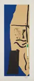 America La France Variations VIII by Robert Motherwell, 1983-84, Lithograph and collage in colors, on Arches Cover mould-made paper, with full margins, sold Apr 2017