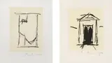 Robert Motherwell, House of Atreus; and España II, 1983, Two etchings with aquatint in colors, on Moulin du Gué Rives de Lin paper, with full margins