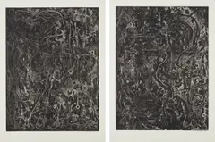 Alfonso A. Ossorio, Untitled III; and Untitled VII, 1984, Two etchings, on wove paper, with full margins