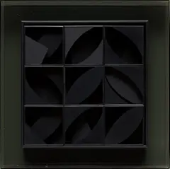 Night Leaf by Louise Nevelson, 1969, Cast polyester resin multiple, contained in the original black Plexiglas box frame (as issued), sold Apr 2017