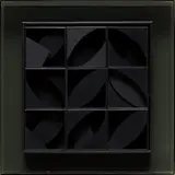 Louise Nevelson, Night Leaf, 1969, Cast polyester resin multiple, contained in the original black Plexiglas box frame (as issued)