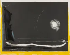 Yellow Jack by Helen Frankenthaler, 1987, Lithograph and stencil in colors, on Arches Cover paper, the full sheet, sold Apr 2017