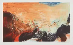 Untitled by Zao Wou-ki, 1978, Aquatint in colors, on Rives BFK paper, with full margins, sold Apr 2017