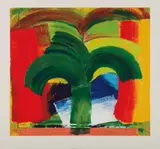 In Tangier by Howard Hodgkin, 1991, Screenprint in colors, on Huntsman Velvet paper, with full margins, sold Apr 2017