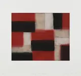 Sean Scully, Wall of Light Crimson, 2005, Etching and aquatint in colors, on Somerset paper, with full margins