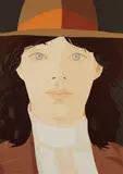 Alex Katz, The Orange Band, 1979, Screenprint in colors, on Arches Cover paper, the full sheet