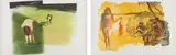 Eric Fischl, Rays; and Dog, 1989, Two aquatints in colors, on wove paper, with full margins