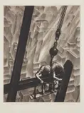 Samuel Margolies, Men of Steel, 1941, Drypoint, on wove paper, with margins, a fine impression