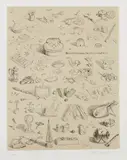 Wayne Thiebaud, Souvenirs of Cities, 1999, Etching, on Chine collé to Italian mouldmade Tiepolo paper, with full margins, with the accompanying book Invisible Cities by Italo Calvino, with 12 illustrations by the artist in letterpress on Mylar, contained in the original metallic case