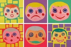Coney Island by Donald Baechler, 1994, The complete set of six screenprints in colors, on wove paper, the full sheets, offered Apr 2017