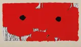 Donald Sultan, Red Poppies, July 24 2012