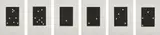Donald Sultan, Dominoes, 1990, The complete set of 28 aquatints, on Twinrocker paper, with full margins, contained in the original dark gray portfolio