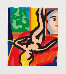 Nude with Picasso by Tom Wesselmann, 2000, Screenprint in colors, on Museum Board, with full margins, sold Apr 2017