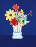 Tom Wesselmann, Country Bouquet with Blue, 1991, Screenprint in colors, on Arches 88 paper, the full sheet