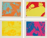 Robert Stanley, Erotic Portfolio, 1966, The complete set of eight screenprints in colors, on wove paper, the full sheets, all contained in the original cloth covered portfolio